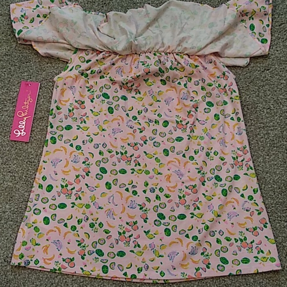 NWT Sz XXS Lilly Pulitzer Off-Shoulder Ruffle Top - Picture 11 of 11